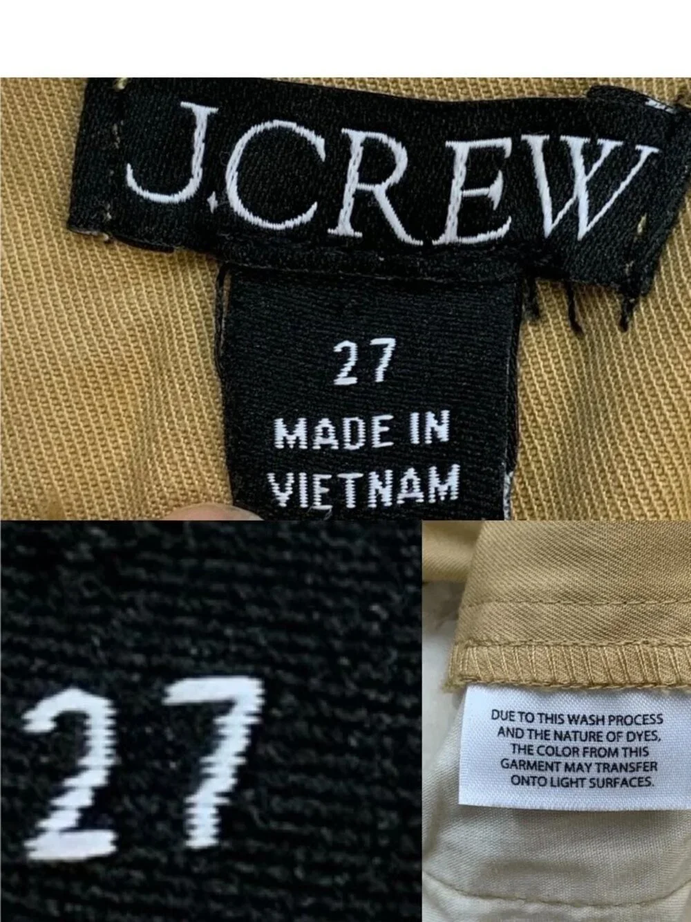 J. Crew Straight Leg Pants 27 Tan High Rise Academia